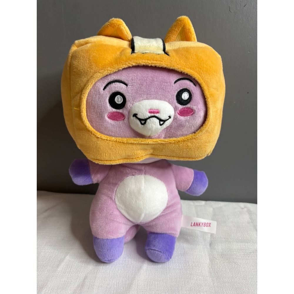 LankyBox Foxy Plush Toy Purple Orange YouTube Gaming Collectible Stuffed Animal